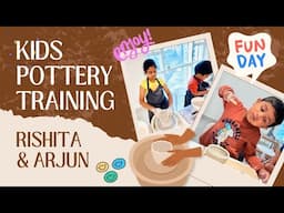 Rishita and Arjun's Pottery Making Adventure in Dubai: A Creative Journey for Kids