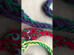 Finger Knitting Snakes - Year of the Snake Ideas