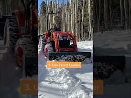 Kioti Tractor Takes On Mountain Snow Removal Like a Pro!