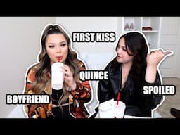 SPILLING TEA W/ MY LITTLE SISTER | FRST KISS, SPOILED ETC