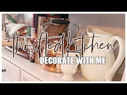 ❄ NEW! WINTER KITCHEN DECORATE WITH ME: How To Style Thrifted Home Decor || Robin Lane Lowe