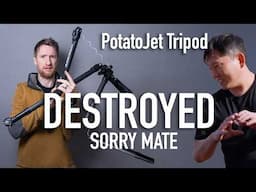 I Destroyed PotatoJet's Hydraulic Tripod | Tribex Durability Test