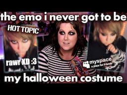 dressing up like a hot topic employee from 2005 for halloween