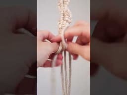 Macrame tutorial half hitch loops 💛