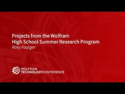 Projects from Wolfram Student Leadership Programs