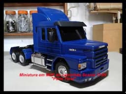 Miniatura do caminhão Scania 113H em MDF parte final