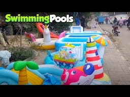 Colorful Swimming Pools For Children 🎈 🎈 🌊 🌊 🌊 Nazimabad Karachi Roadside