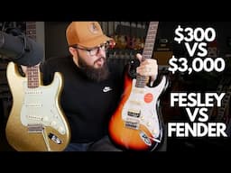 $300 vs $3000 Strat shootout! (Fesley vs Fender)