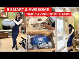 9 Smart & Brilliant Time-Saving HOME HACKS | Quick Tips For HOME MAKING