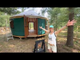 Building a Yurt in the Woods- START TO FINISH