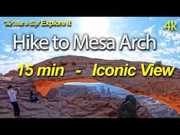 Mesa Arch hike- Canyonlands NP most famous photo spot!