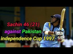 Sachin destroy Pakistan 46 (21), independence Cup 1997, Dhaka