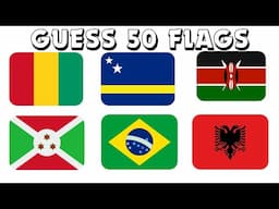 Can you name these 50 FLAGS🎌 under time pressure⏳?? #flagschallenge