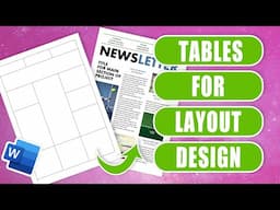 Using Tables for Layout Design