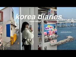 korea diaries pt. 4: BUSAN TRIP (shopping in markets, cafe with village view, so much yummy food!!!)