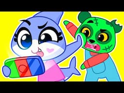 🧟‍♂️Don't Get Too Into The Zombie Game!🧩 Learn Good Habits | Best Kids Cartoons by Sharky&Sparky