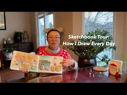 Watercolor Sketchbook Tour: Spring to Summer 2024 🎨 Pen and Watercolor Art Journal