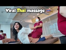 Indian girl 🇮🇳 tried Thai Massage 🇹🇭😂 *gone wrong*