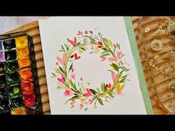 Watercolor Valentine's Day Card Idea