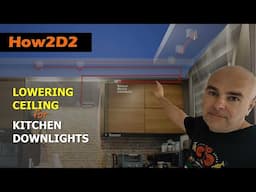 How to lower ceiling fit kitchen downlights install IR touchless sensor