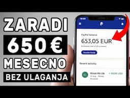 Zaradi 650€ Mesecno Preko Interneta (Korak Po Korak)