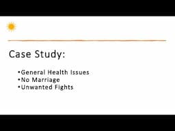 Learn Astro Vastu - Case Study: No Marriage and General Health Issues