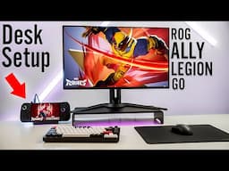 ROG Ally X Gaming Desk Setup You NEED! (Legion GO, SteamDeck)