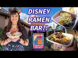 Disney World NEW RAMEN BAR 🍜 El Mercado de Coronado Springs resort food review 2025