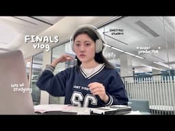 FINALS vlog 🎧 cramming, library sessions, cheat sheets & mock exams, 2AM late nights