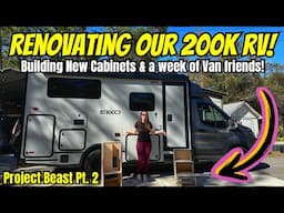 The Van Renovation Continues! | Rebuilding cabinets | Project Beast Pt. 2