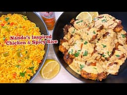 Nando’s Inspired Chicken & Spicy Rice | Nando’s Style Peri Peri Chicken & Spicy Rice!