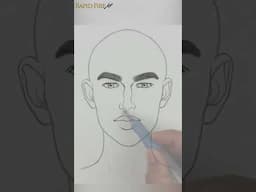 How to Draw Masculine Features #shorts