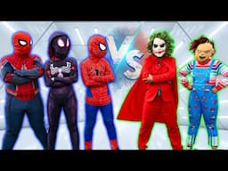 TEAM SPIDER-Man Vs Team Joker | JOKER Creation Zombie Mommy Long Legs | Spiderman In Real Life