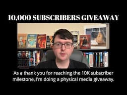 10,000 Subscribers Thank You and Giveaway