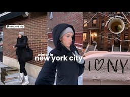 winter in NYC vlog | healthy grocery hauls, cozy days, staying motivated when it's cold out