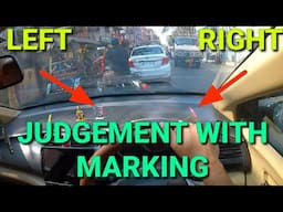 Perfect left side judgement in car| Right judgement with marking in narrow road|@rahul_arora