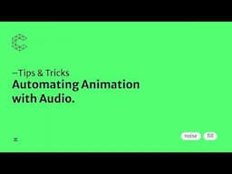 Tips & Tricks | Automating animation with #audio in Cavalry #cavalryapp #animation