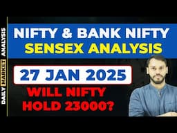 NIFTY PREDICTION FOR TOMORROW | 27 JANUARY | BANK NIFTY PREDICTION| NIFTY LIVE TRADING| NIFTY EXPIRY