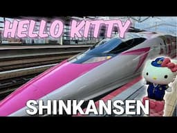 Taking the CUTEST Train in Japan! How to Ride the Hello Kitty Shinkansen (Bullet Train)