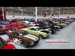 750+ Collector Vehicle Auction in Greensboro, NC! 🚗 February 20-22 🏁🔥