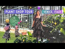 VENICE ITALY PLANT SHOP TOUR! 🇮🇹🌱🤌 Serra Dei Giardini houseplant store + cafe in a greenhouse 🤩