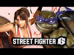 Street Fighter 6 DLC Mai Senpai Burns TMNT Donatello!