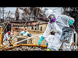 𝗛𝗔𝗭𝗔𝗥𝗗𝗢𝗨𝗦 𝗖𝗟𝗘𝗔𝗡𝗨𝗣: EPA Hazmat Teams Clean Up After Devastating Palisades Fire