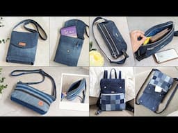 4 Old Jeans Ideas | DIY Denim Bags | Compilation | Bag Tutorial | Upcycle Crafts