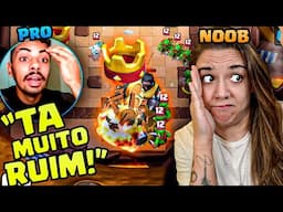 PRO PLAYER em Clash Royale me deu uma aula e quase desistiu | De Noob a Pro