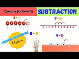 Subtraction by Counting Backwards | What is Counting Backwards Method ? | Counting Backwards Method