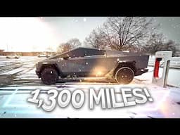 A Snowy Cybertruck Road Trip! Florida to Michigan 2,600 Miles Part 2