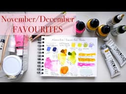 🎉NOV/DEC 2024 Favourites | Mixed Media + Handmade Watercolour Update!