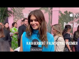 Kaia Gerber interviewed by Deadline at the premiere of Palm Royale