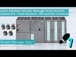 How to use Normal open and Normal close push buttons with the PLC || session #4    #plc #electrical